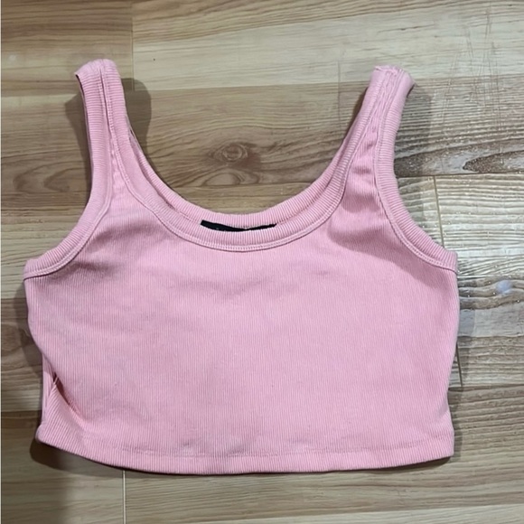 💛Signature Light Pink Ribbed Tank Top - Picture 3 of 3